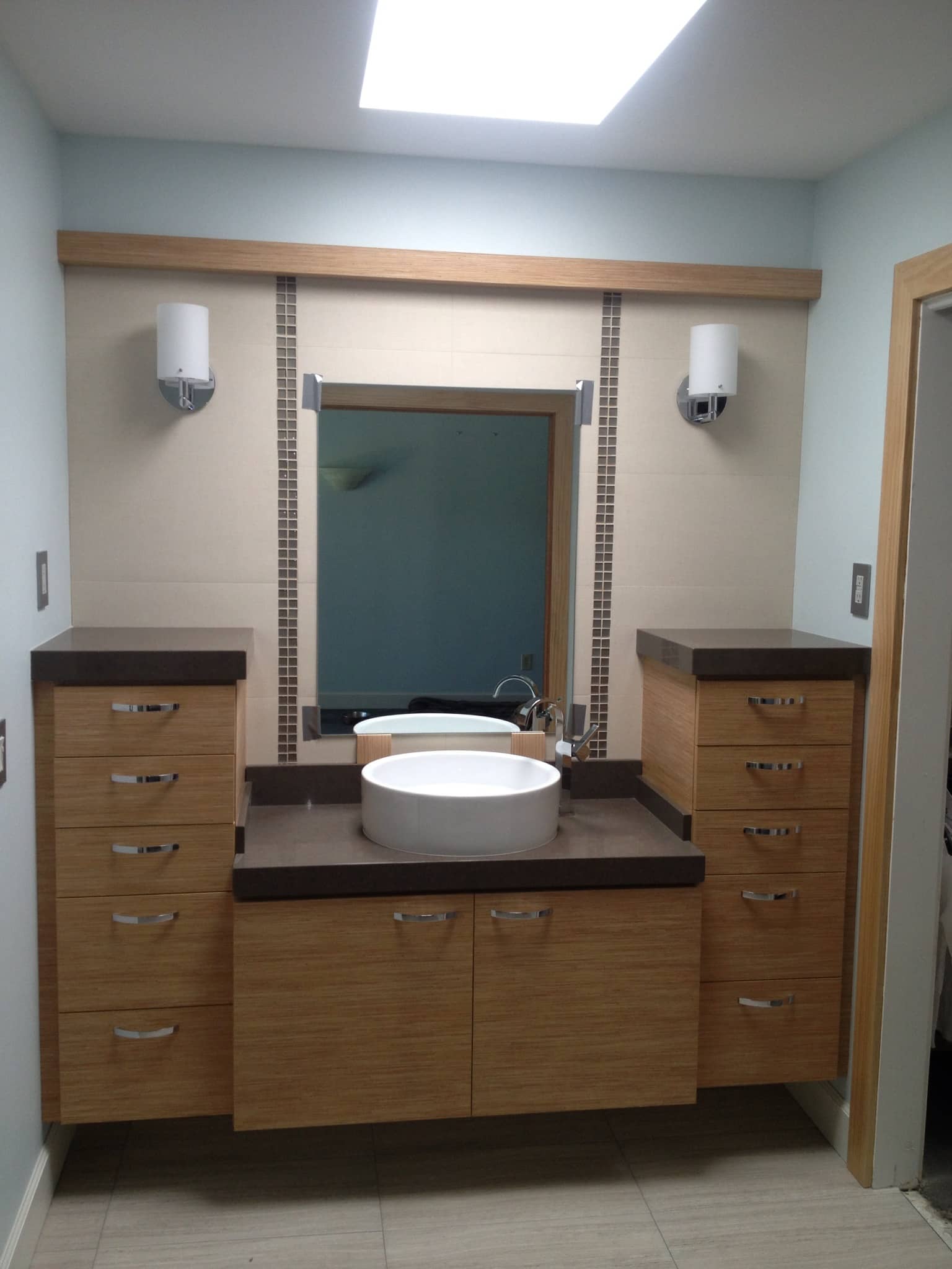 Bathroom refresh with walk-in shower and updated finishes