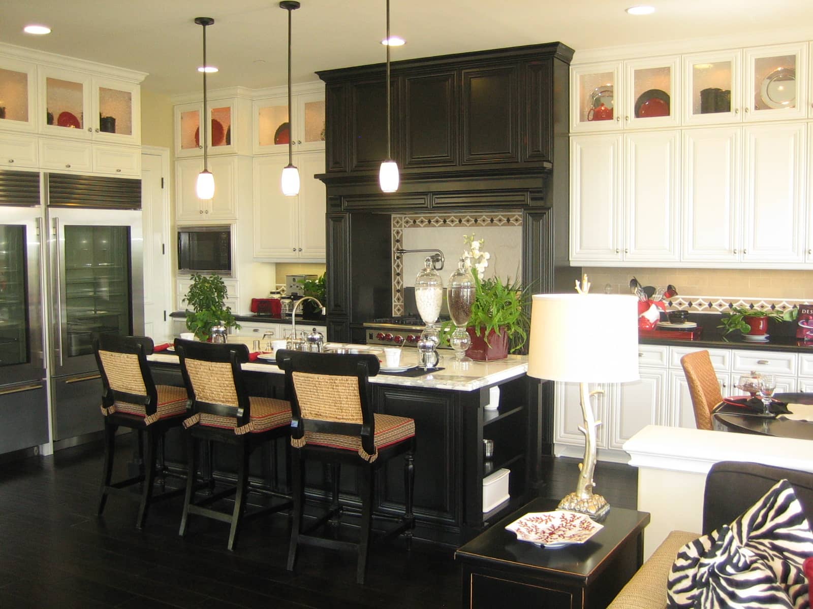 Quartz countertop upgrade with clean edge profile
