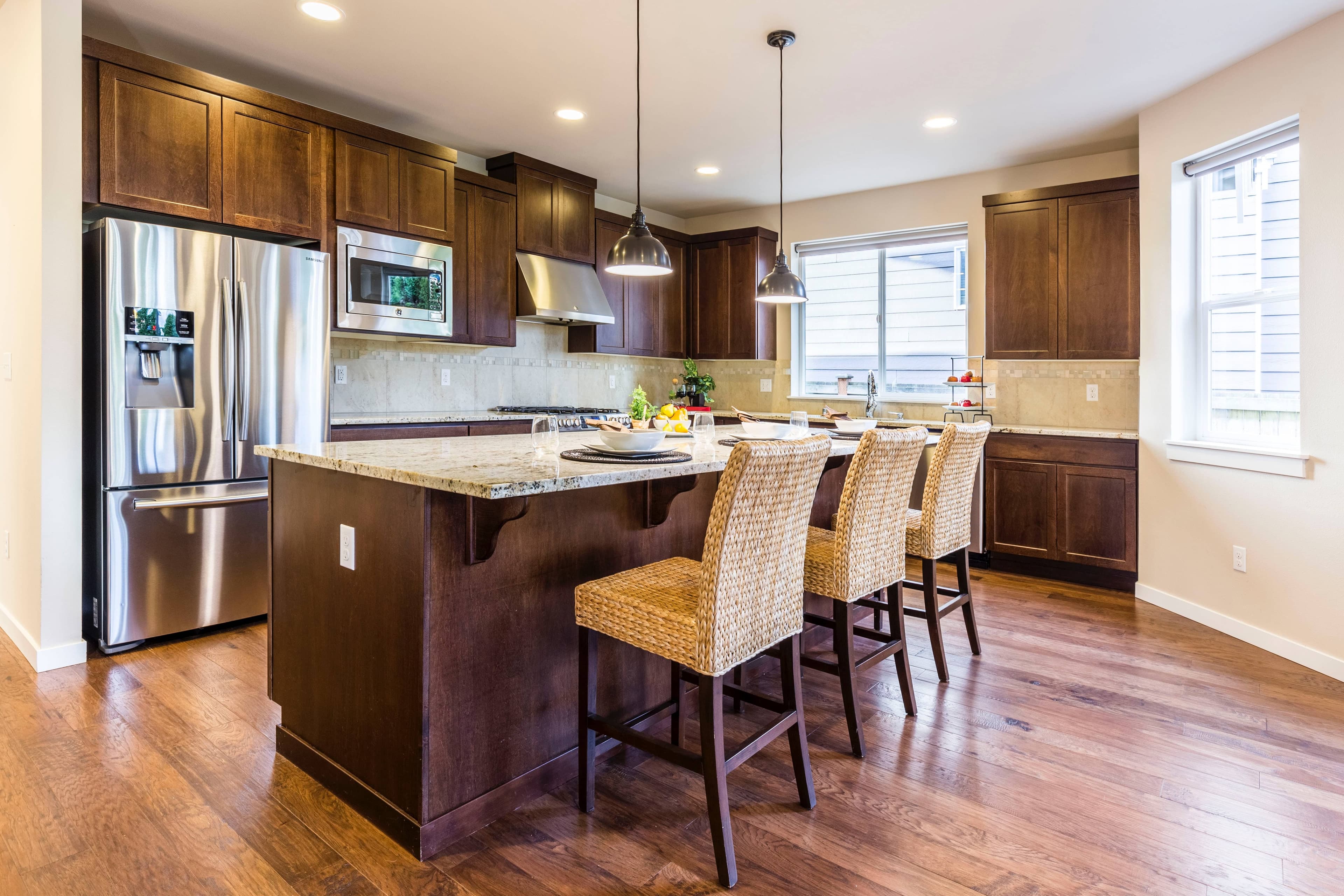 Kitchen remodeling with custom cabinetry and modern finishes