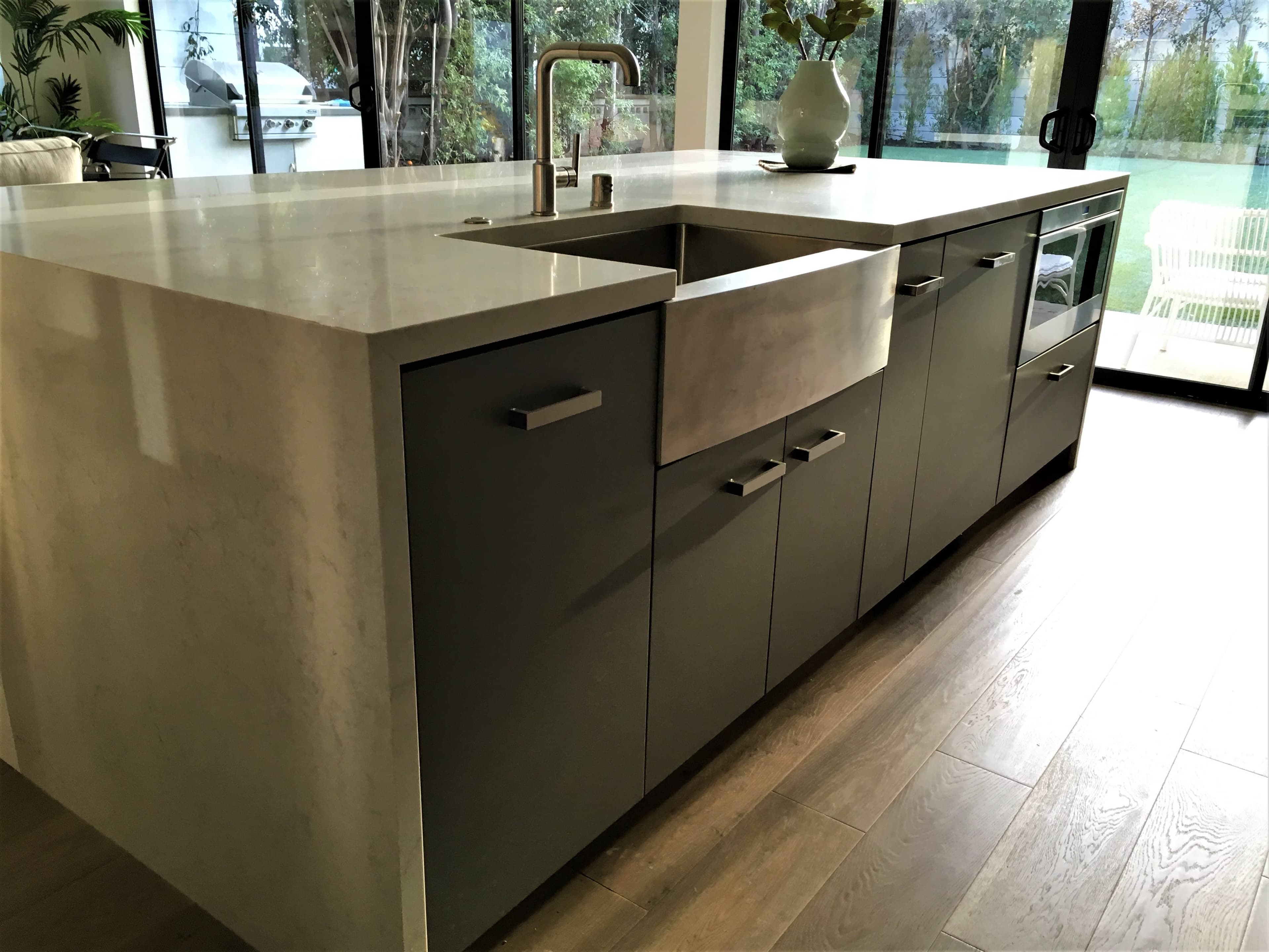 Custom cabinet project with refined hardware