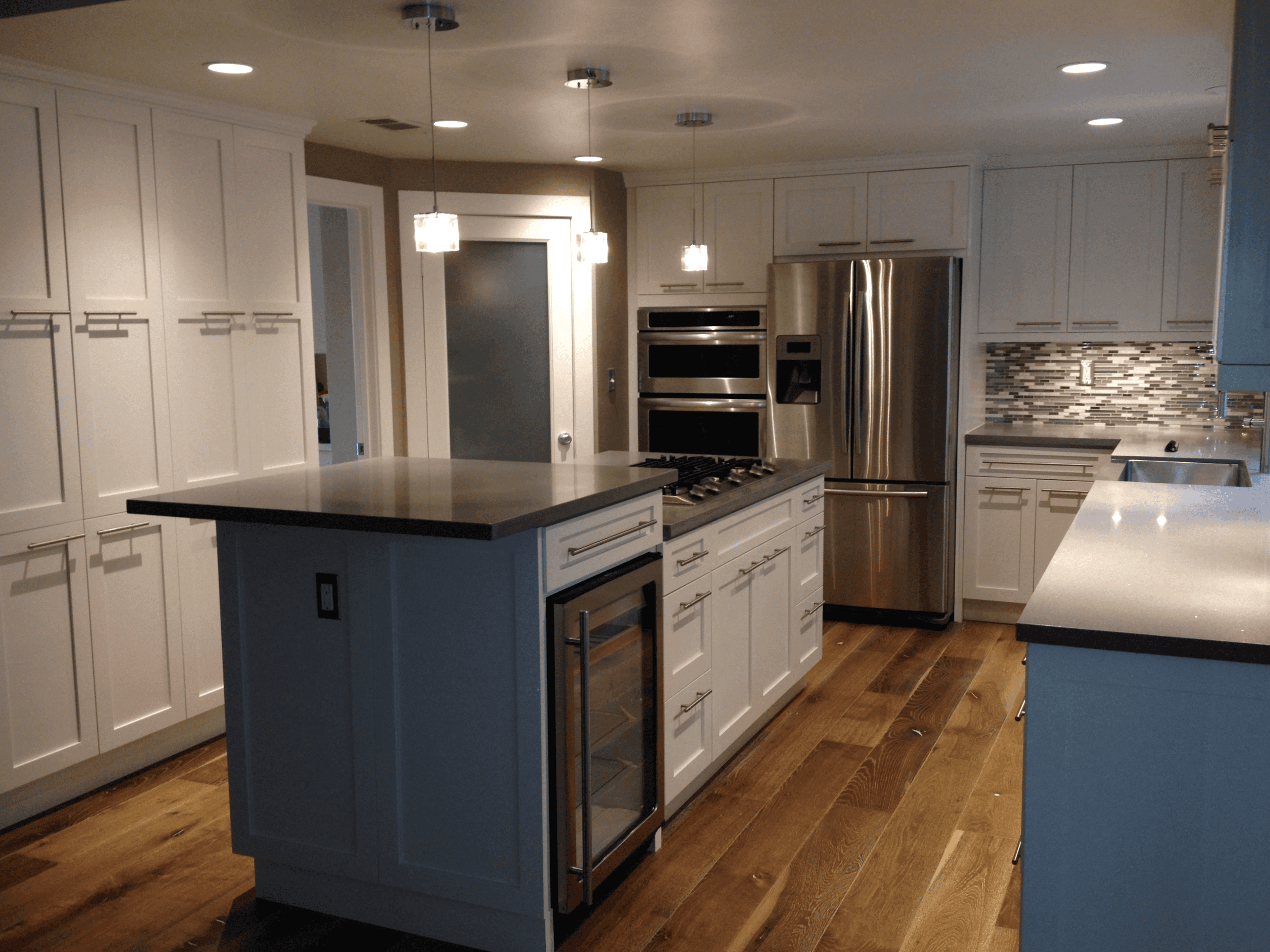 Custom cabinetry installation with premium millwork